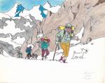 Dessin original : Tintin au Tibet