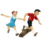 Jo, Zette et Jocko tronc d'arbre