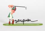 Signature de Franquin : Mitre golfeur