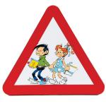 Panneau signalisation triangle Gaston Melle Jeanne