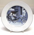 AXIS Tintin grande assiette Lotus Bleu