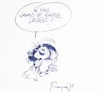 D�dicace de Gaston par Franquin