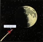 Emaille : Fus�e vers la Lune avec texte